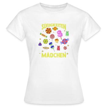 Sweets Sweet Tooth Cute Girl - Women's T-Shirt - white - Front - AI Model Female 172 dark (172cm)