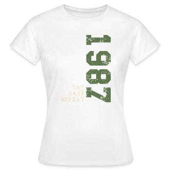 Geburtstag 1987 1987 Geburtstag 1987 Geburtstag - Frauen T-Shirt - Weiß - Vorne - AI Model Female 172 dark (172cm)
