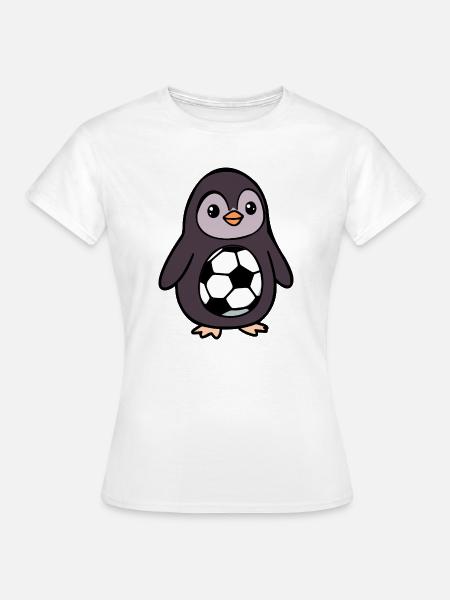 Pinguine Kinder Fußball - Frauen T-Shirt - Weiß