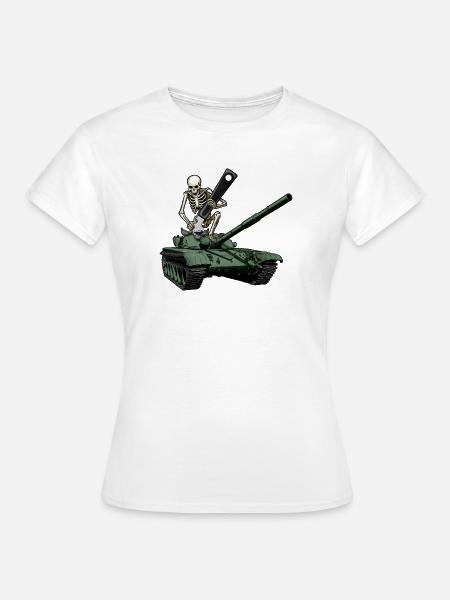 Panzerwehr – Blechöffner - Frauen T-Shirt - Weiß