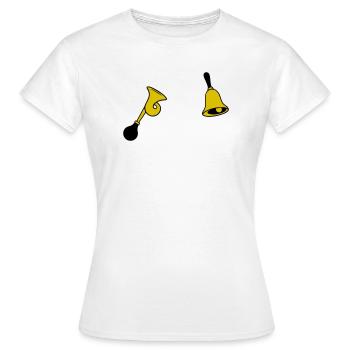 Bell & Horn - Women's T-Shirt - white - Front - AI Model Female 172 dark (172cm)