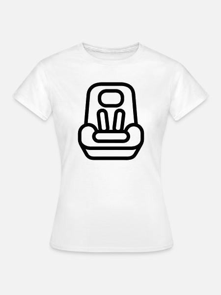 Kindersitz - Frauen T-Shirt - Weiß