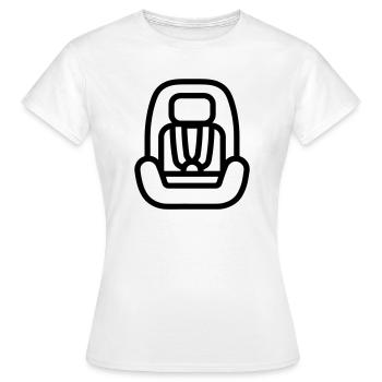 siège auto bébé - Women's T-Shirt - white - Front - AI Model Female 172 dark (172cm)