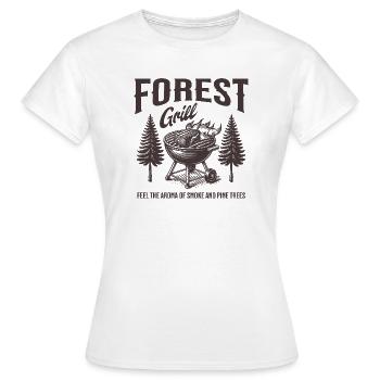 Forest Grill Wood Flavours - Women's T-Shirt - white - Front - AI Model Female 172 dark (172cm)