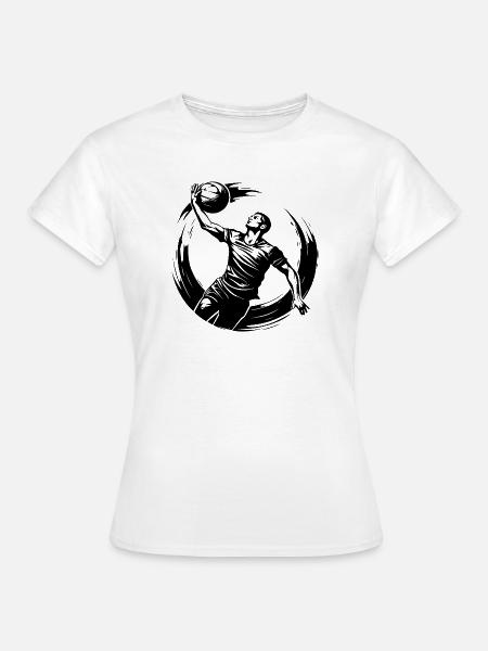 Volleyball Spieler Silhouette - Frauen T-Shirt - Weiß