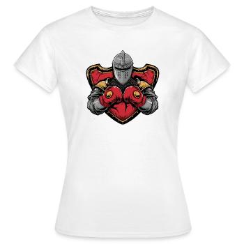 Knight Boxer MMA - T-shirt Femme - blanc - Devant - AI Model Female 172 dark (172cm)