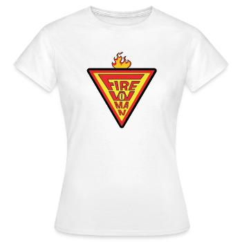 Pompière - T-shirt Femme - blanc - Devant - AI Model Female 172 dark (172cm)