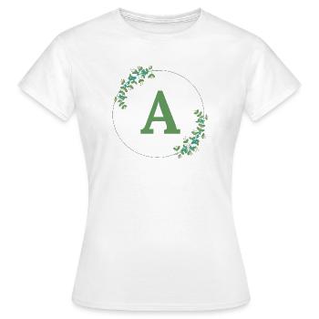 A - T-shirt Femme - blanc - Devant - AI Model Female 172 dark (172cm)
