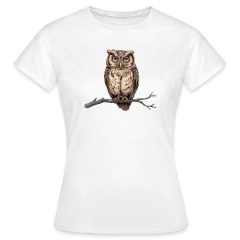 chouette charmante - T-shirt Femme - blanc - Devant - AI Model Female 172 dark (172cm)