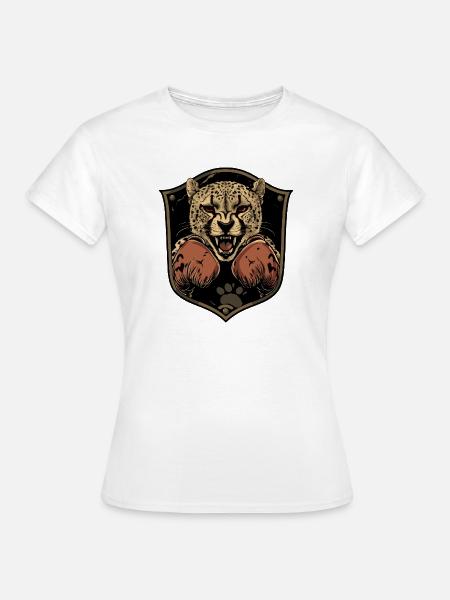 Gepard Boxer MMA - Frauen T-Shirt - Weiß