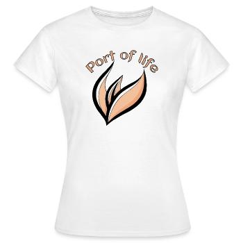 Port of Life - Women's T-Shirt - white - Front - AI Model Female 172 dark (172cm)