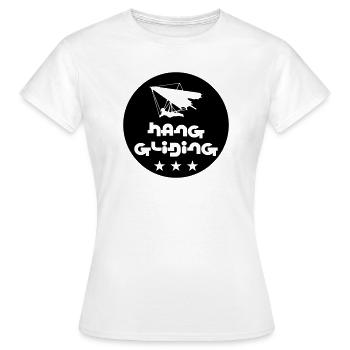Hanggliding Pro Series Abzeichen - Frauen T-Shirt - Weiß - Vorne - AI Model Female 172 dark (172cm)