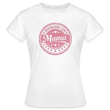 Befördert zur Mama Geschenk - Frauen T-Shirt - Weiß - Vorne - AI Model Female 172 dark (172cm)