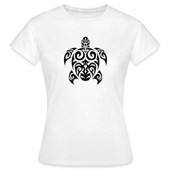Tortue marine - T-shirt Femme - blanc - Devant - AI Model Female 172 dark (172cm)