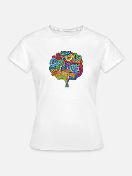 Blühende Koralle - Frauen T-Shirt - Weiß