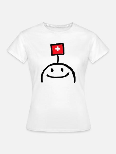 Lustiges Schweizer Geschenk - Frauen T-Shirt - Weiß