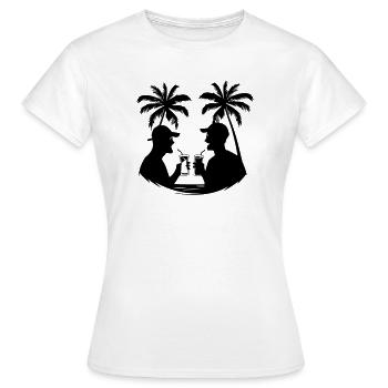 Silhouette des fêtes - T-shirt Femme - blanc - Devant - AI Model Female 172 dark (172cm)