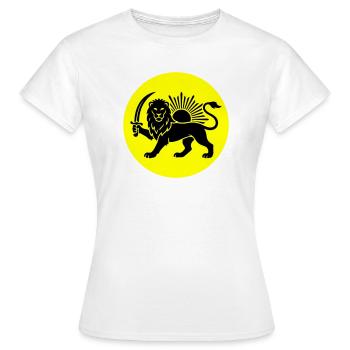 Lion Perse Symbole Iran - T-shirt Femme - blanc - Devant - AI Model Female 172 dark (172cm)