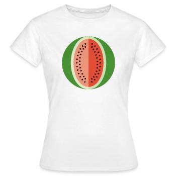 watermelon - Women's T-Shirt - white - Front - AI Model Female 172 dark (172cm)