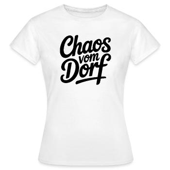 Chaos du village, drôle de dicton pour les enfants du village - T-shirt Femme - blanc - Devant - AI Model Female 172 dark (172cm)