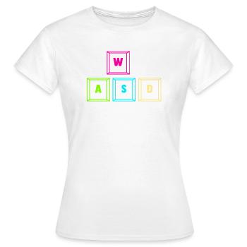 Gaming Computer Gamer Gaming Gamer - Women's T-Shirt - white - Front - AI Model Female 172 dark (172cm)