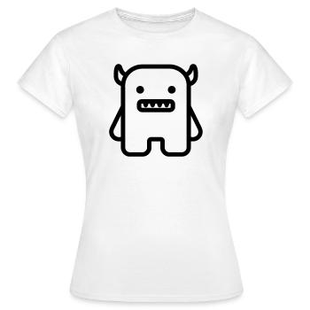 monstre - T-shirt Femme - blanc - Devant - AI Model Female 172 dark (172cm)