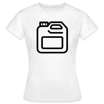 Kanister - Frauen T-Shirt - Weiß - Vorne - AI Model Female 172 dark (172cm)