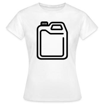 Kanister - Frauen T-Shirt - Weiß - Vorne - AI Model Female 172 dark (172cm)