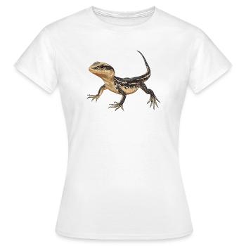 Eidechsen Eidechse - Frauen T-Shirt - Weiß - Vorne - AI Model Female 172 dark (172cm)