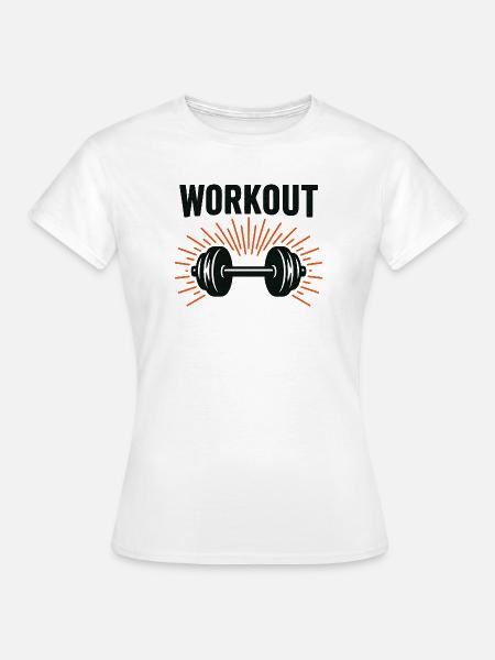Langhantel-Burst-Drive - Frauen T-Shirt - Weiß