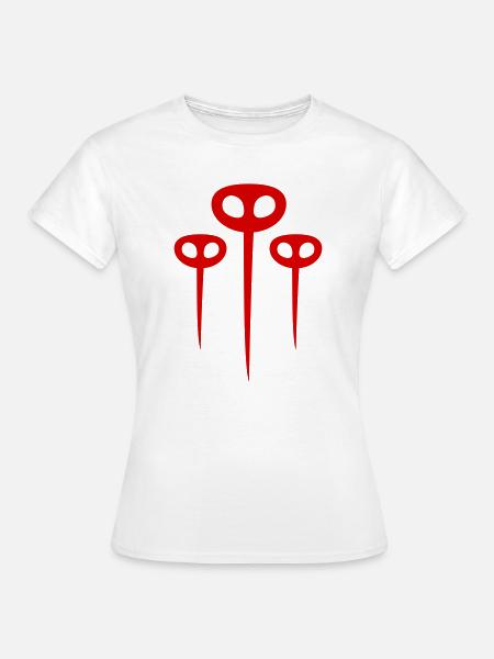 Roter Moskito Schwarm - Frauen T-Shirt - Weiß