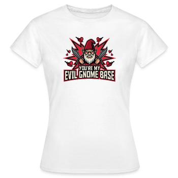 Böser Gnom, Dunkler Gnom, Goth-gnom, Lustiger Gnom - Frauen T-Shirt - Weiß - Vorne - AI Model Female 172 dark (172cm)
