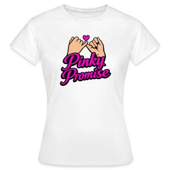 Pinky Promise Heart Promise Word of Honor Shirt - Women's T-Shirt - white - Front - AI Model Female 172 dark (172cm)
