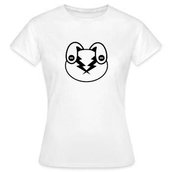 Plush : Minushy (Tête) - T-shirt Femme - blanc - Devant - AI Model Female 172 dark (172cm)