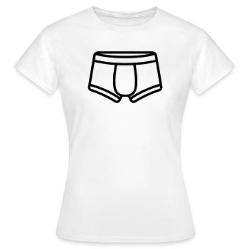 Boxer shorts - Women's T-Shirt - white - Front - AI Model Female 172 dark (172cm)