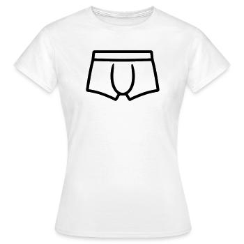 Slip - T-shirt Femme - blanc - Devant - AI Model Female 172 dark (172cm)