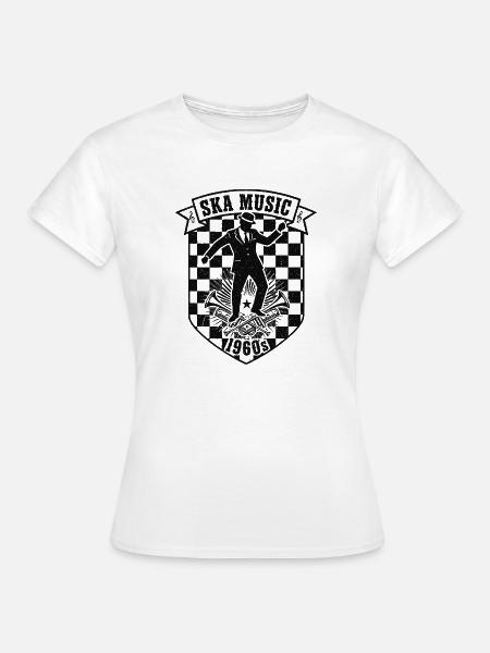 SKA MUSIC Wappen 1960's - Frauen T-Shirt - Weiß