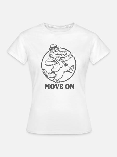 Tanzender SKAlligator im Anzug - Frauen T-Shirt - Weiß