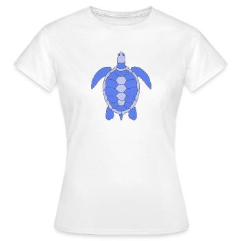 Tortue - T-shirt Femme - blanc - Devant - AI Model Female 172 dark (172cm)