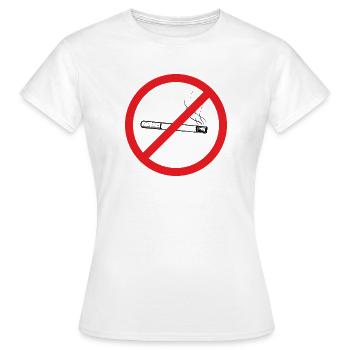 Panneau non-fumeur - illustration - T-shirt Femme - blanc - Devant - AI Model Female 172 dark (172cm)