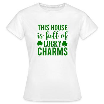 This House Is Full Of Lucky Charms - Frauen T-Shirt - Weiß - Vorne - AI Model Female 172 dark (172cm)