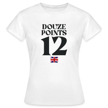Douze Points Eurovision - T-shirt Femme - blanc - Devant - AI Model Female 172 dark (172cm)