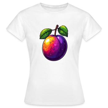 Plum - Women's T-Shirt - white - Front - AI Model Female 172 dark (172cm)