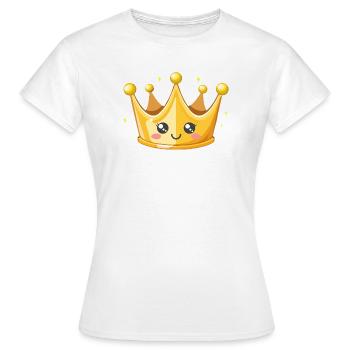 Kawaii Goldene Krone Illustration - Frauen T-Shirt - Weiß - Vorne - AI Model Female 172 dark (172cm)