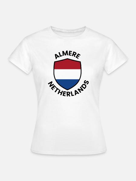 Almere Shield, Niederlande - Frauen T-Shirt - Weiß
