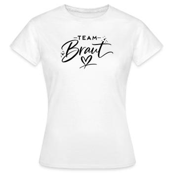 Équipe Bride - T-shirt Femme - blanc - Devant - AI Model Female 172 dark (172cm)
