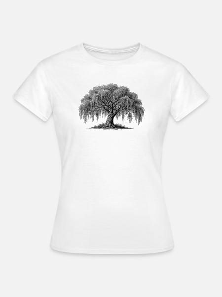 Trauerweide - Frauen T-Shirt - Weiß