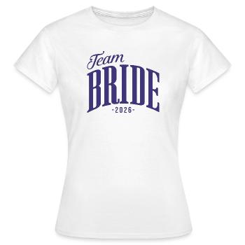 Enterrement de vie de jeune fille de l’équipe Mariée 2026 - T-shirt Femme - blanc - Devant - AI Model Female 172 dark (172cm)