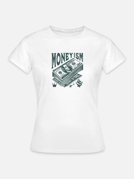 Money Is King Stack Artwork - Frauen T-Shirt - Weiß