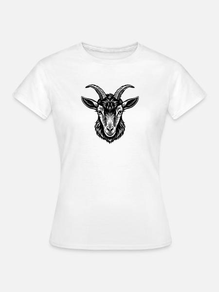 Lamancha-Ziegenkopf - Frauen T-Shirt - Weiß